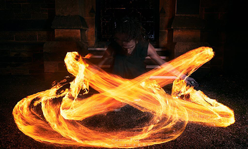 learn fire spinning - Fire Poi