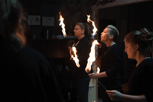 masterclass in fire performance, fire eating
